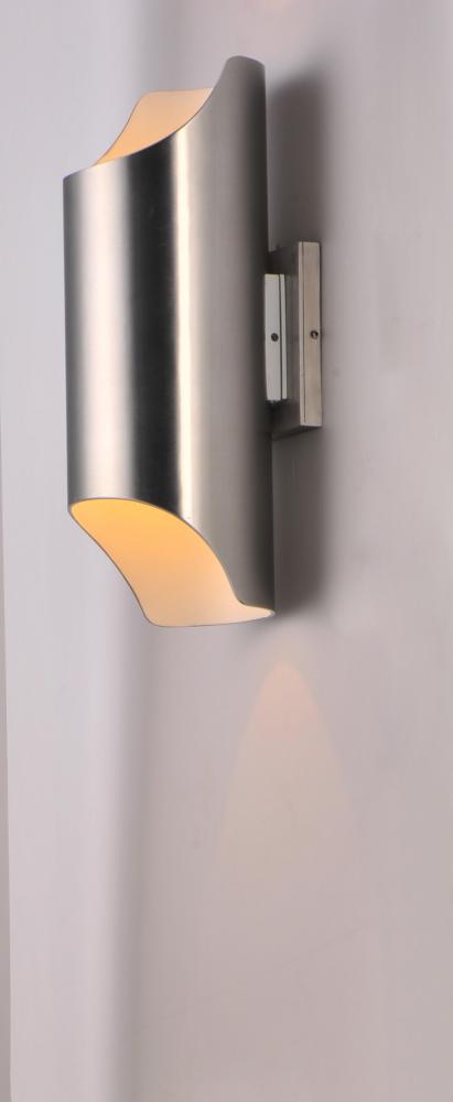 Maxim Lightray LED 2-Light Wall Sconce - Brushed Aluminum - 86112AL