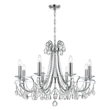 Crystorama CLO-8898-AG Clover 8 Light Aged Brass Chandelier