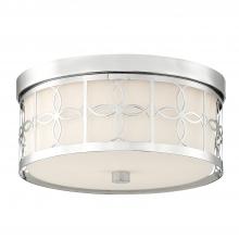 Crystorama ANN-2105-PN - Anniversary 2 Light Polished Nickel Flush Mount