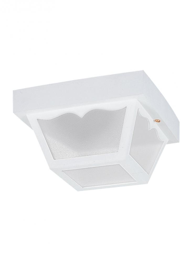 white flush mount outdoor ceiling light