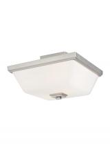 Generation Lighting 7713702EN3-962 - Ellis Harper transitional 2-light indoor dimmable LED ceiling semi-flush mount in brushed nickel sil