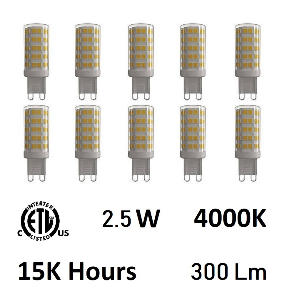 CWI Lighting 2 Watt G4 LED LED Bulb 4000K (Set of 10) G4K4000-10