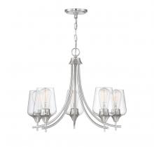 Savoy House Canada 1-4032-5-SN - Octave 5-Light Chandelier in Satin Nickel