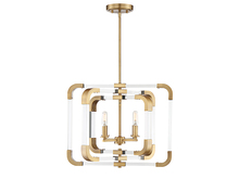 Savoy House Canada 6-1662-4-322 - Rotterdam 4-Light Convertible Semi-Flush or Pendant in Warm Brass