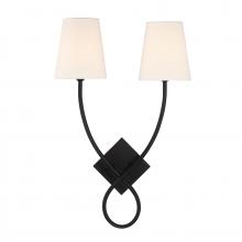 Savoy House Canada 9-4928-2-89 - Barclay 2-Light Wall Sconce in Matte Black