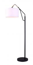 Canarm IFL1024A62BKG - WINSTON, GD + MBK Color, 1 Lt Floor Lamp, 100W Type A, Tri-Light Switch, 12&#34; W x 63.25&#34; H x