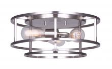 Canarm IFM757A16BN - LUCA,3 Lt Flush Mount, 60W Type A, 15.75&#34; W x 7&#34; H, Eash Connect Included