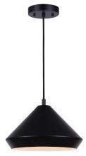 Canarm IPL1020A13BK - BYCK, IPL1020A13BK, MBK Color, 1 Lt 12.75&#34; Width Pendant, 60W Type A, 12.75&#34; W x 9.5 - 57.5&