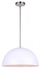 Canarm IPL734B01BNH - SADIE, IPL734B01BNH, MWH + BN Color, 1 Lt Rod Pendant, 100W Type A, 15.75&#34; W x 11.25 - 59.25&#34