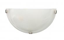 Canarm IWL150B12BPT - Wall , 1 Lt Wall Sconce, Alabaster Glass, 100W Type A, 12&#34; W x 6 1/4&#34; H x 3 3/4&#34; D