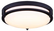 Canarm LFM112A13BK - Gilda, LFM112A13BN, 13&#34; LED Flush Mount, Acrylic, 19W LED (Integrated), Dimmable, 1350 Lumens, 3