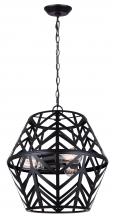 Canarm ICH635B03BK17 - MAUD, ICH635B03BK17, MBK Color, 3 Lt 16.5&#34; Wide Chandelier, 100W Type A, 16.5&#34; W x 17.5&#34;