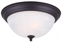 Canarm IFM41113 - Fmount, 11&#34; 2 Bulb Flushmount, Alabaster Glass 40W Type A