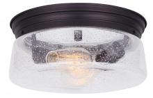 Canarm IFM623A12ORB - MILL, 2 Lt Flush Mount, Seeded Glass, 60W Type A, 12&#34; (W) x 6&#34; (H)