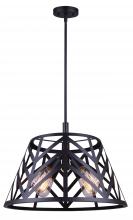 Canarm ICH635B04BK19 - MAUD, ICH635B04BK19, MBK Color, 4 Lt 19&#34; Wide Rod Chandelier, 60W Type A, 19&#34; W x 22.25 - 64