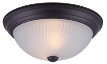 Canarm IFM21313 - Fmount, 13&#34; 2 Bulb Flushmount, Frosted Swirl Glass, 60W Type A