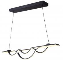 Canarm LCH261A36BK - VEIRA, LCH261A36BK, MBK Color, 36&#34; Width Cord LED Chandelier, PVC, 42W LED (Integrated), Dimmabl