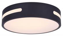 Canarm CL-19-13-BK - LED Flush Mount, CL-19-13-BK, 13&#34; MBK Color, 24W LED (Integrated), 3000K 4000K 5000K, 14400 Lume