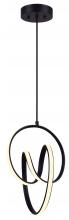 Canarm LCH232A11BK - JASE, LCH232A11BK, 11 &#34; Width Cord LED Chandelier, 20W LED (Integrated), Dimmable, 1300Lumens, 3