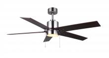 Canarm CF52ROM5BN-ES - Rhonda 52 in. Indoor Brushed Nickel Standard Ceiling Fan with Soft White Integrated LED