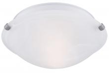 Canarm IFM161251 - Fmount, 12&#34; 2 Bulb Clip Flushmount, Alabaster Glass, 60W Type A