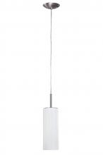 Canarm IPL305A01BPT - Helena, 1 Lt Pendant, White Line Glass, 100W Type A, 4 3/4&#34; W x 63&#34; H