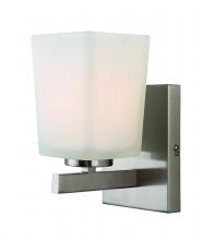 Canarm IVL472A01BN - Hartley, IVL472A01BN, 1 Lt Vanity, Flat Opal Glass, 100W A, Easy Connect, 4 .75&#34; x 8 .5&#34; x 6