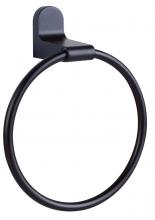 Canarm BA105A06BK - Bath Accessories, LYLA, BA105A06BK, MBK Color, Towel Ring, 6.75&#34; W x 8&#34; H x 2.75&#34; D