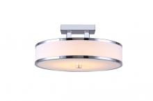 Canarm LFM101A13CH - FOSTER, Flat Opal Glass Diffuser, 20W LED, Non-Dimmable, 1200 Lumens, 15&#34; x 7 3/4&#34;