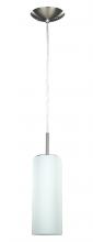 Canarm IPL379A01BPT - Toni, 1 Lt Cord Pendant, Flat Opal Glass, 100W Type A, 4 3/4&#34; W x 63&#34; H