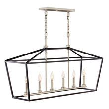 Hinkley Canada 3539BK - Medium Six Light Linear