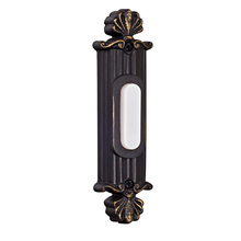 Craftmade BSSO-AZ - Surface Mount Straight Ornate LED Lighted Push Button in Antique Bronze